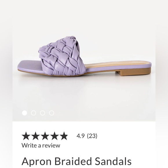 VICI Apron braided slip on flat sandals NEW in box size 8.5/9 - Picture 3 of 14